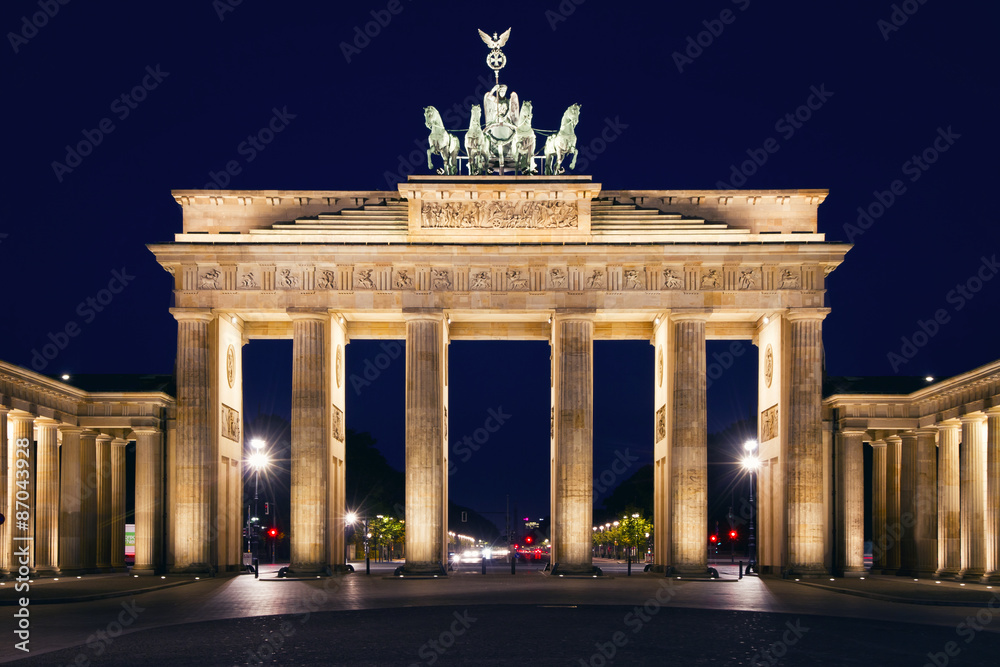 Brandenburger Tor in der Nacht