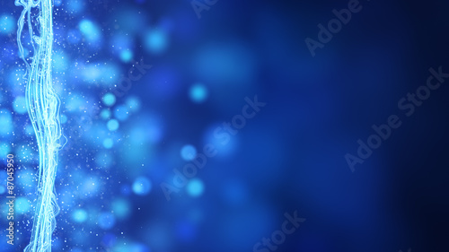 blue waving stripe and part...