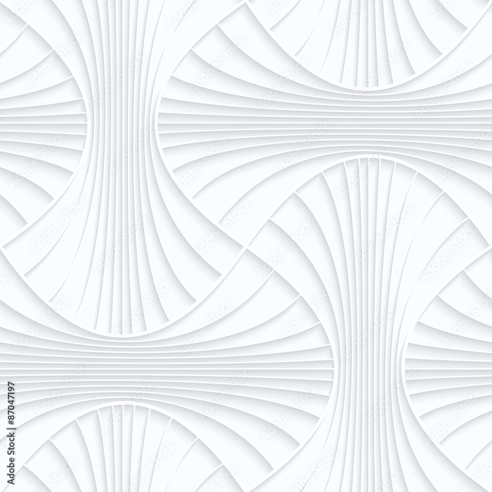 Naklejka premium Quilling paper striped rounded pin will