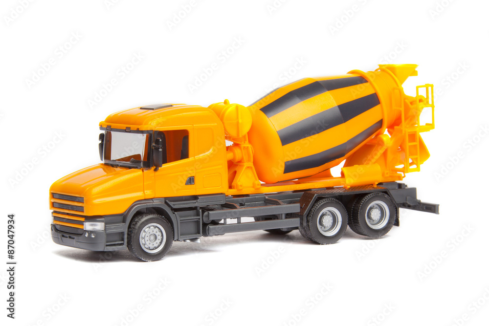 truck concrete mixer isolated on white background truck concrete mixer isolated on white background