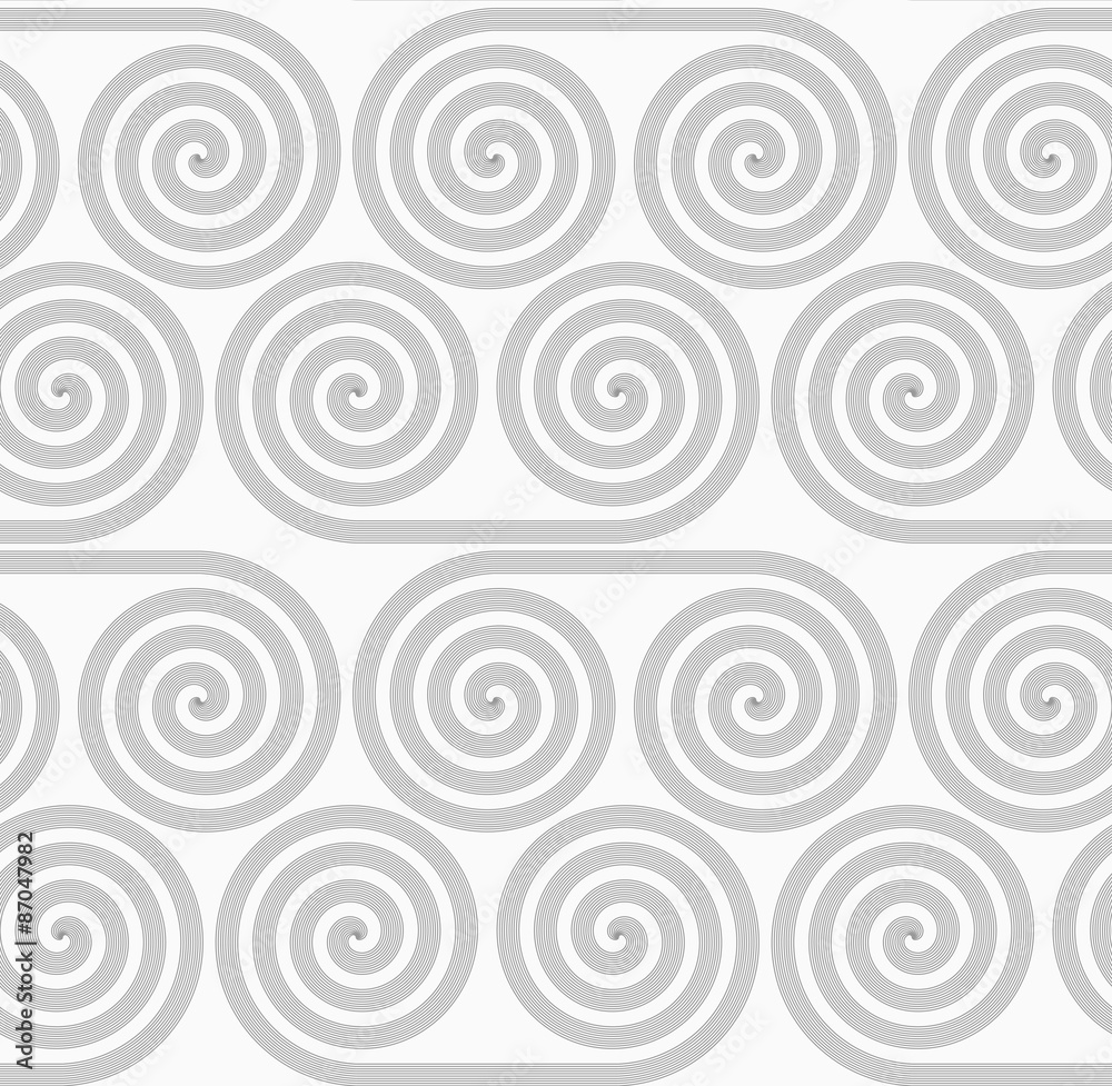 Slim gray striped spiral rolls Slim gray striped spiral rolls