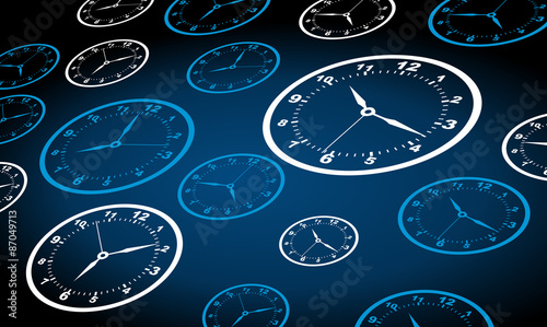 Time Journey - Vector Clock Backgound