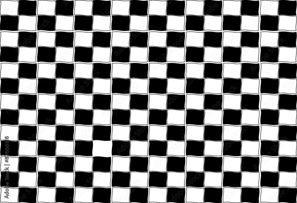 Fototapeta premium Black White Grid Channel Texture