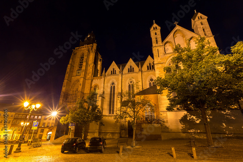 wetzlar dom in germany at night photo