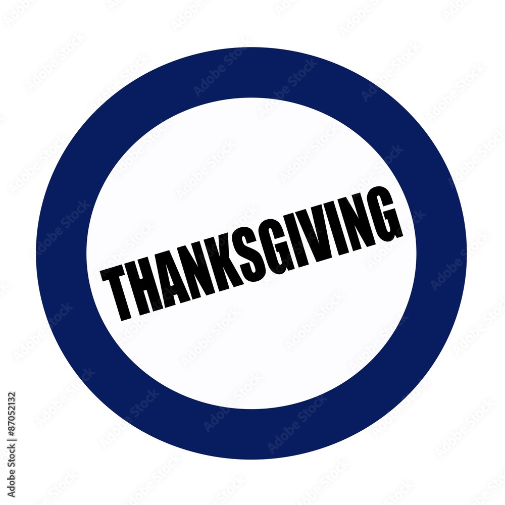THANKSGIVING black stamp text on white THANKSGIVING black stamp text on white