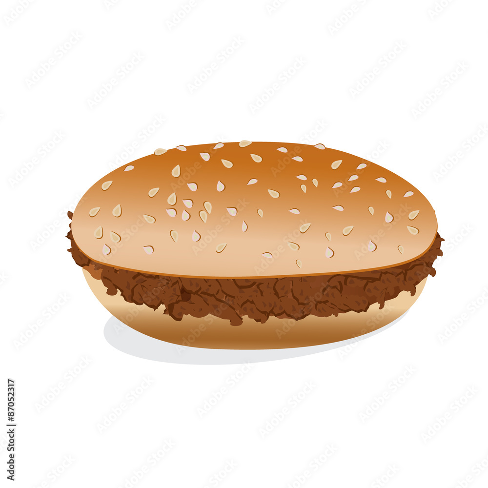 hamburger, plain, vector hamburger, plain, vector