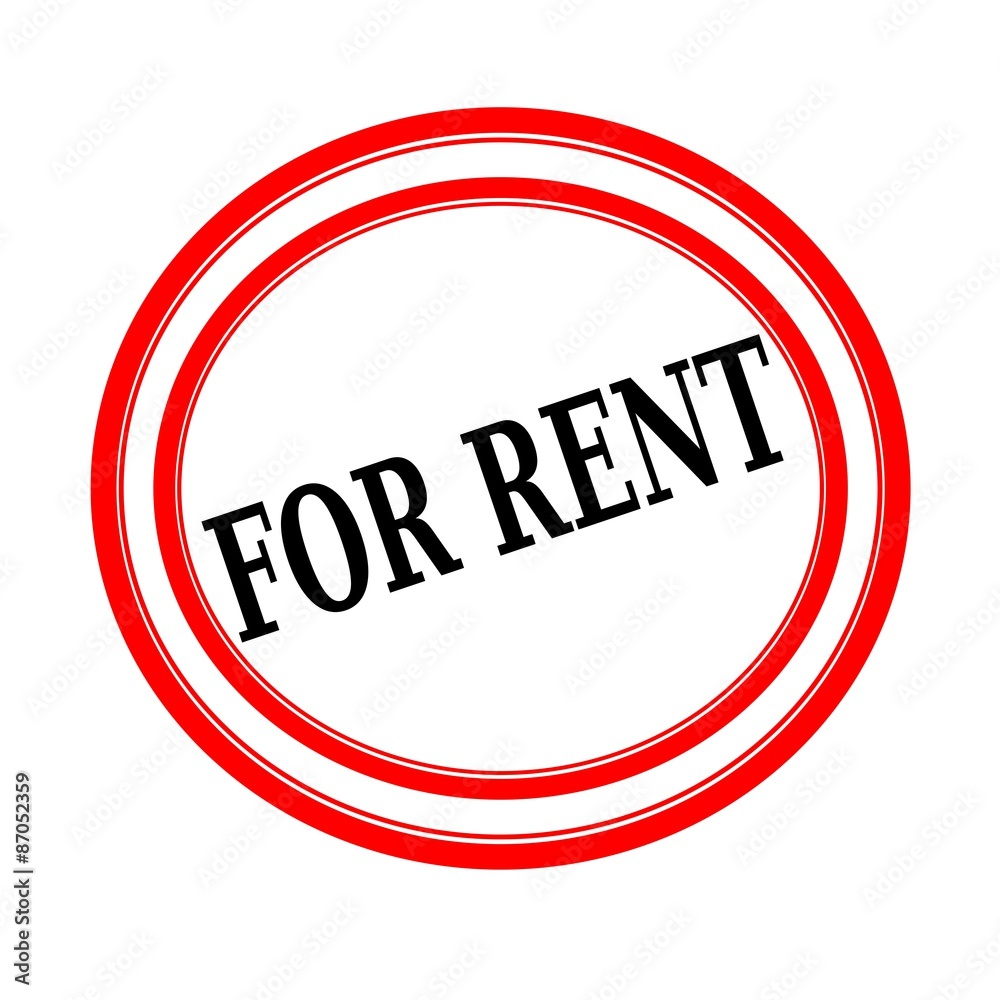 FOR RENT black stamp text on white backgroud FOR RENT black stamp text on white backgroud
