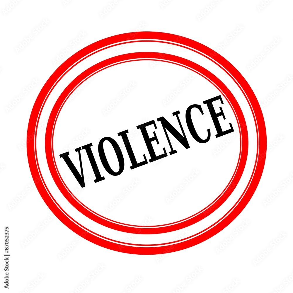 VIOLENCE black stamp text on white backgroud VIOLENCE black stamp text on white backgroud