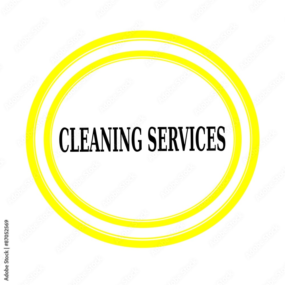 CLEANING SERVICES black stamp text on white backgroud CLEANING SERVICES black stamp text on white backgroud