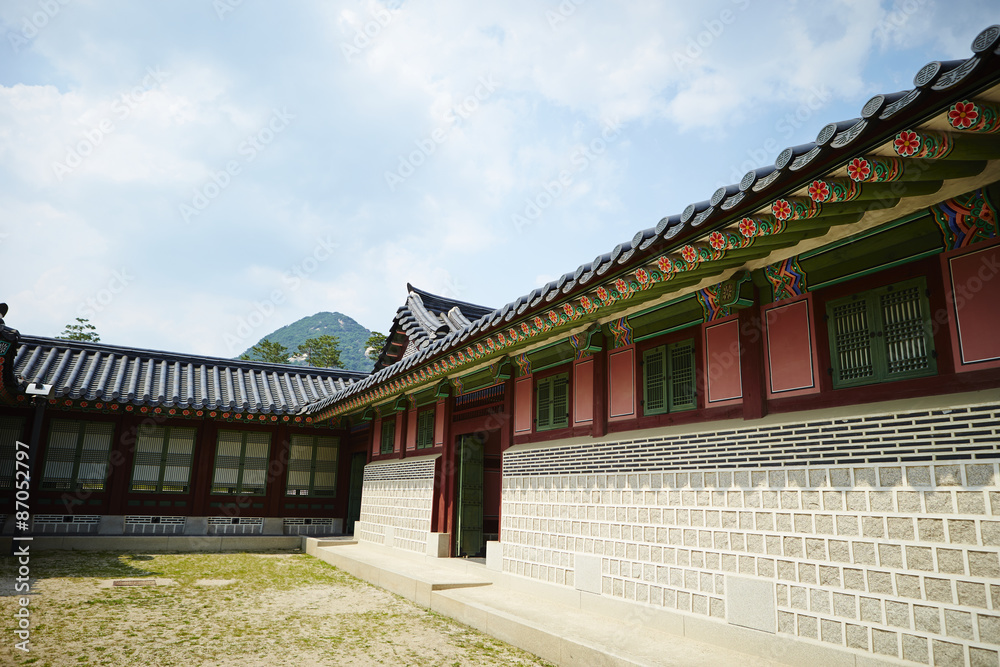 Naklejka premium Korean traditional