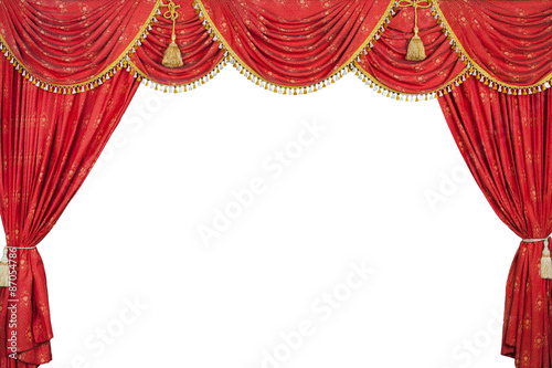 Large Red theater curtain
