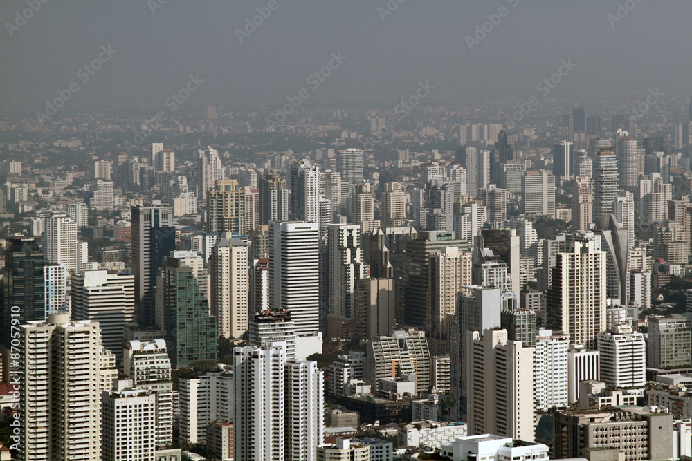 Obraz premium Top view city