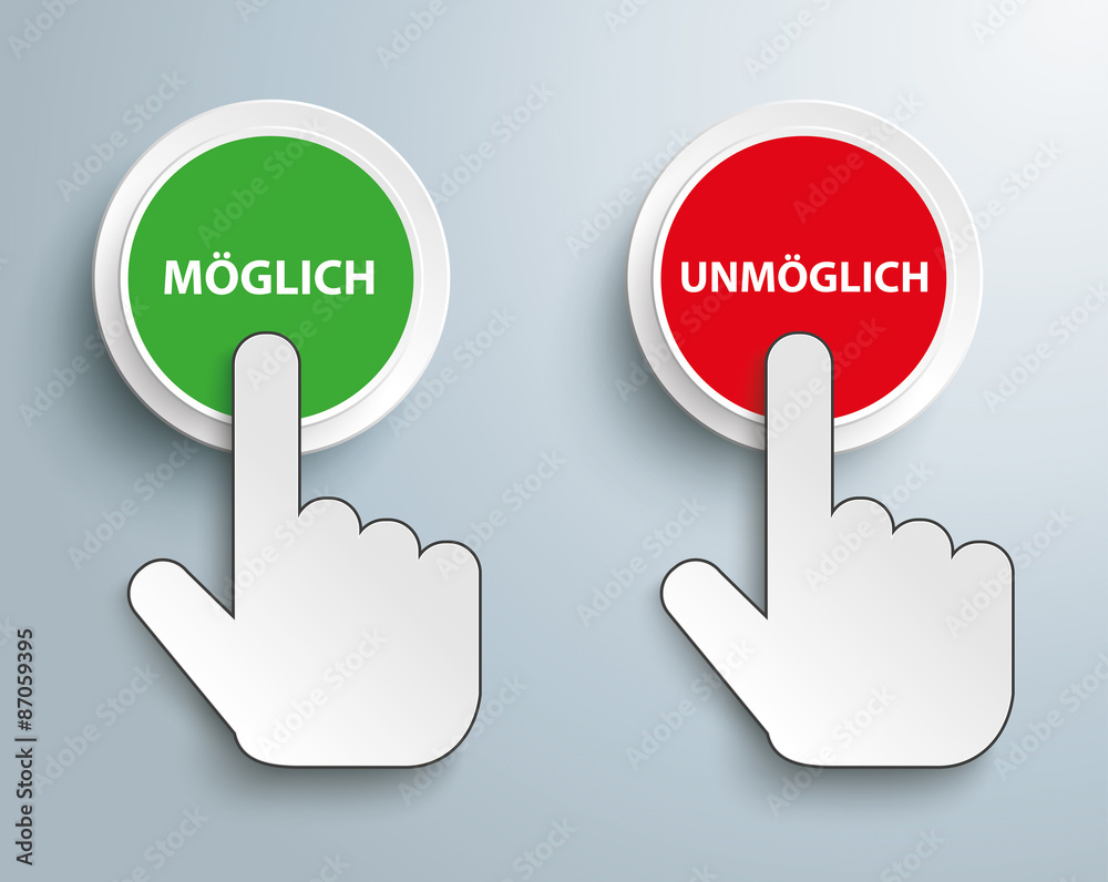 Click Hand Push Button Moeglich Unmoeglich Click Hand Push Button Moeglich Unmoeglich