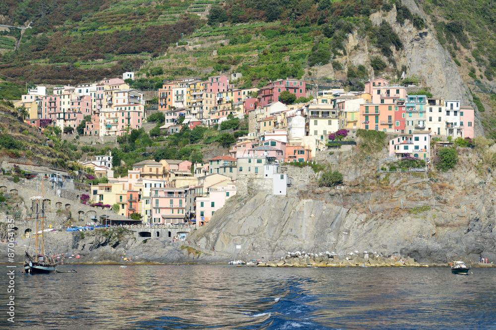 The village of Manarola on Cinque Terre