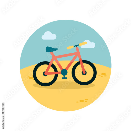 Bicycle flat icon