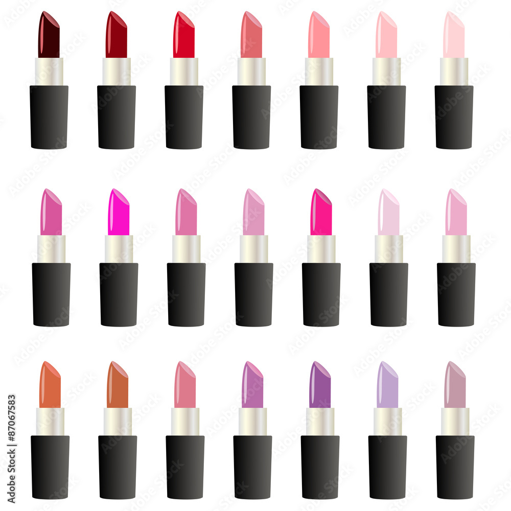Vector lipstick on a white background Vector lipstick on a white background