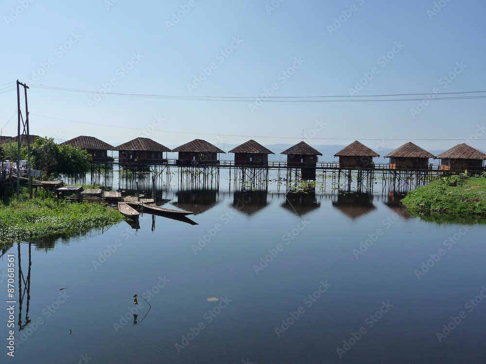 Hütten am Inle See Hütten am Inle See