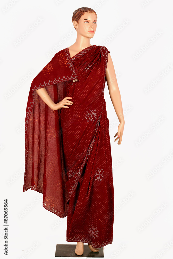INDIAN SAREES - manequin wearing indian saree , elegantly draped