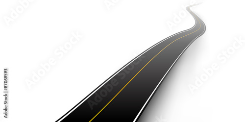 winding road highway background vector illustration
