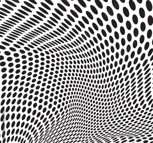 abstract dots optical art op art background