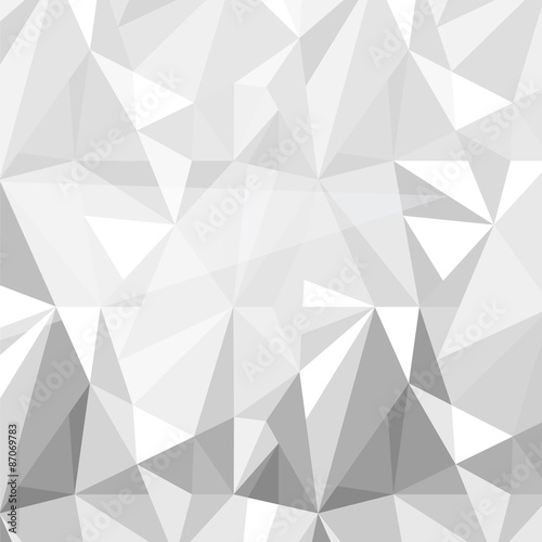 geometric triangle pattern background grey white vector