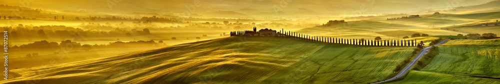 HI res mega pixel  Tuscany hills panorama