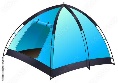 Blue tent