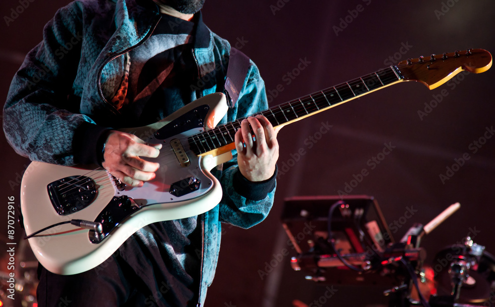 Obraz premium Guitarist on stage