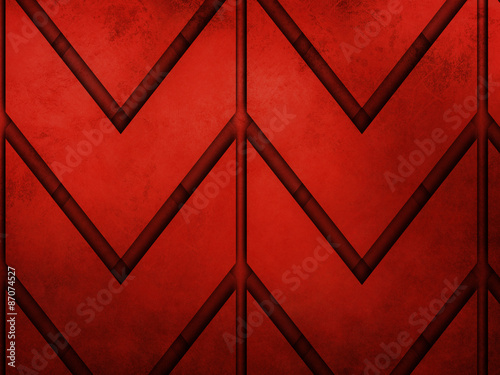 red background