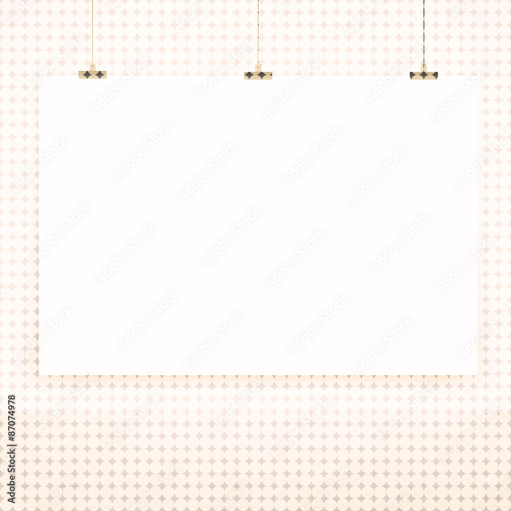 white poster on a wall white poster on a wall