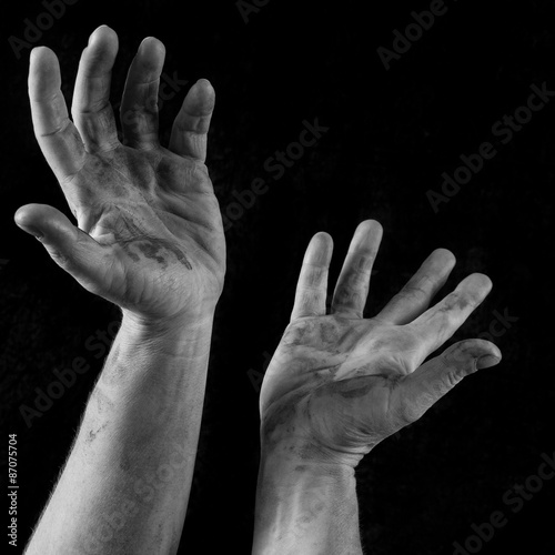 female hands showing expression or despair