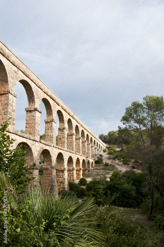 Devil’s bridge
Roman aqueduct built near Tarragona, Catalonia, Spain, wearing the river Francoli in the ancient city of Tarraco. One of the most monumental aqueducts and best preserved Roman times.