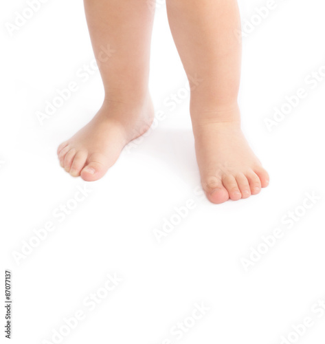 baby feet isolated on white