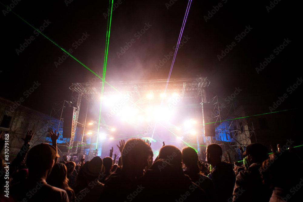 Obraz premium Crowd at concert