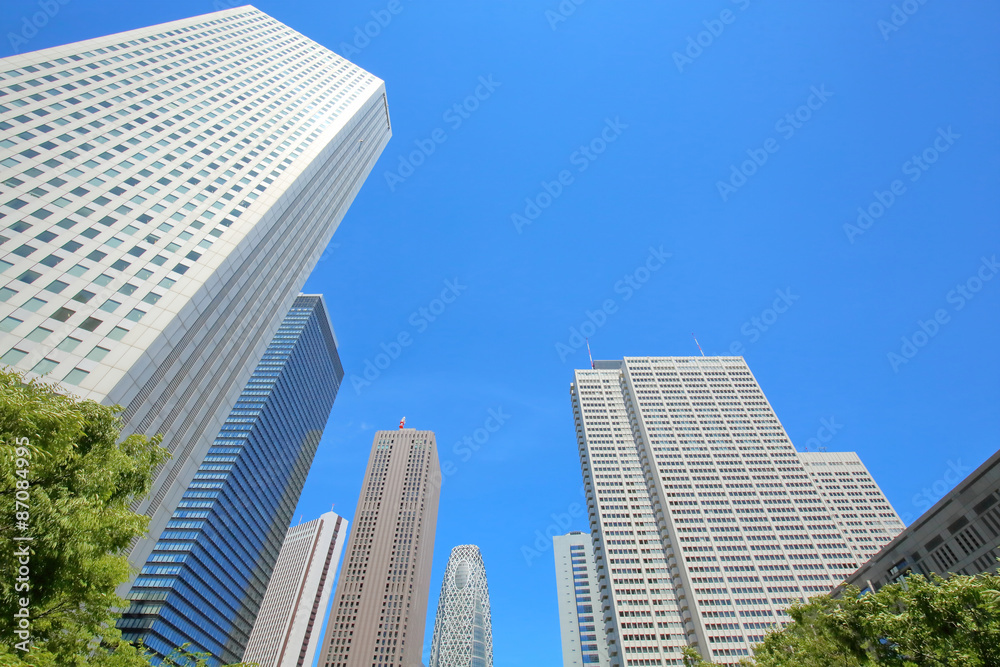 高層ビル・青空