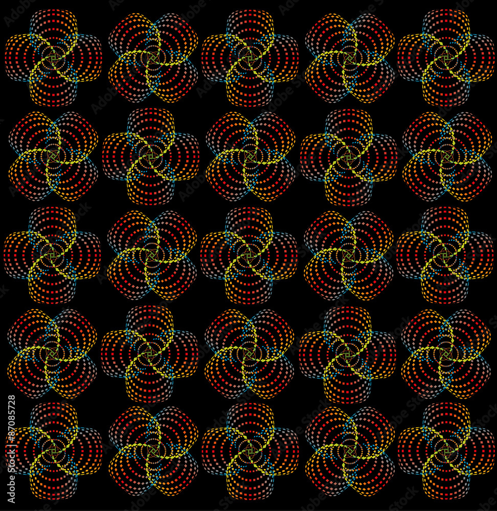 Rainbow spiral pattern
