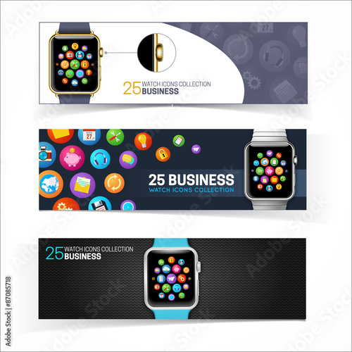 Smart watch banners.