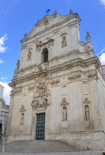 Martina Franca cathedral facade, Italy