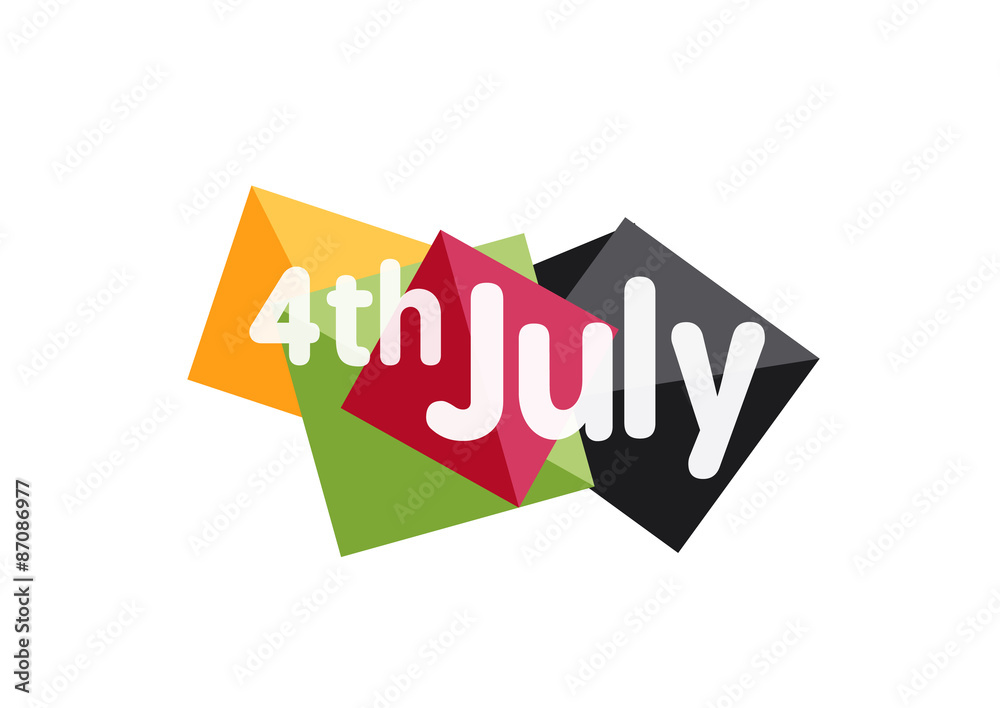 Fourth july geometric banner Fourth july geometric banner
