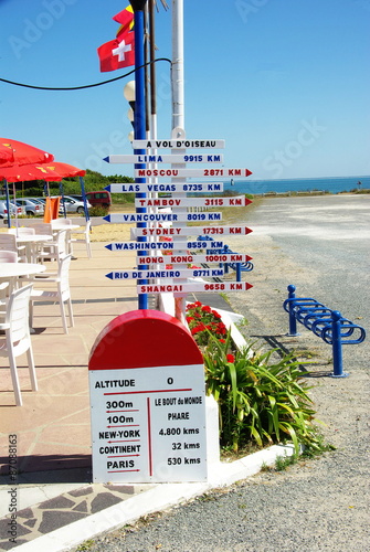 Bar avec affichage mondial des distances