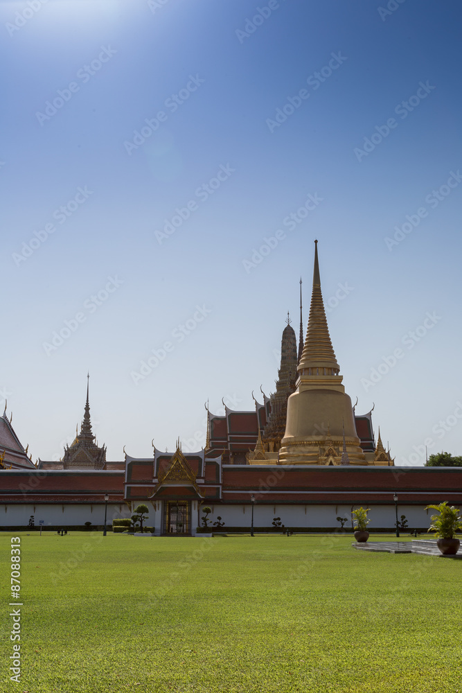 Gold pagoda in Wat Phra Kaew