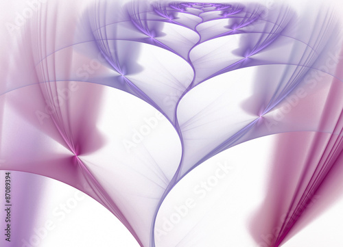 Gentle and soft lilac abstract fractal  computer generated image for logo  design concepts  web  prints  posters