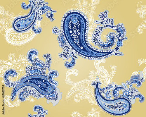 seamless pattern / paisley 
