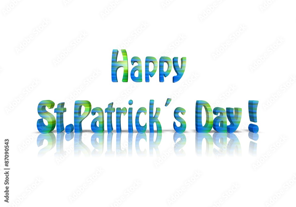 st. patricks day 3d wort st. patricks day 3d wort