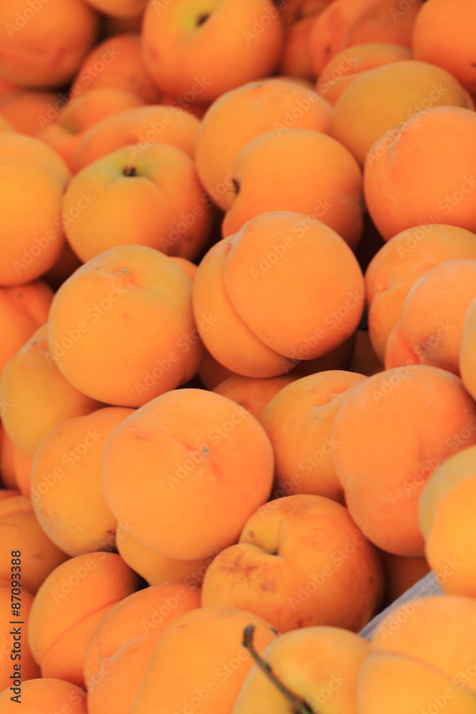 fresh apricots background