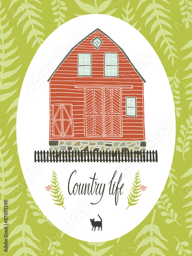 Country life design card