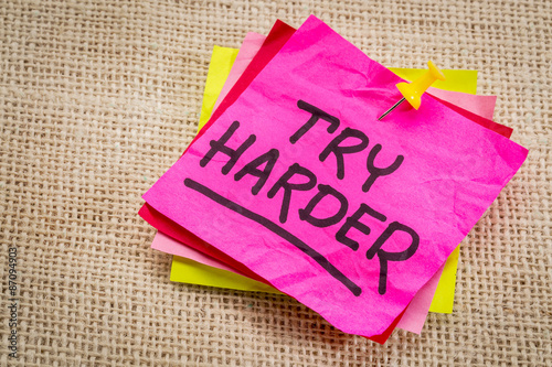 try harder motivation note