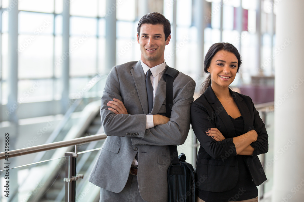 Strong confident poses by team leaders at business meeting workplace Strong confident poses by team leaders at business meeting workplace