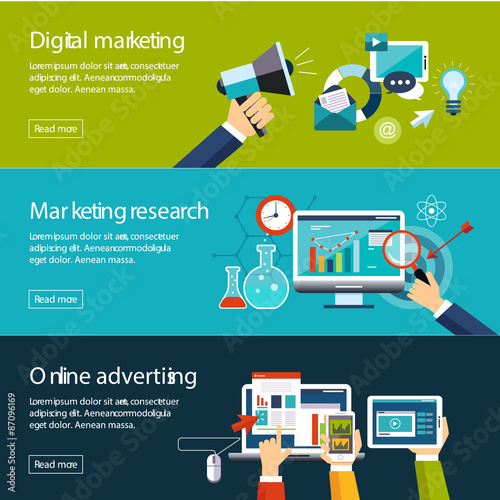 Management Digital Marketing Srartup Planning Analytics  Banners