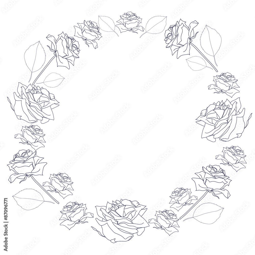 Abstract background with roses Abstract background with roses